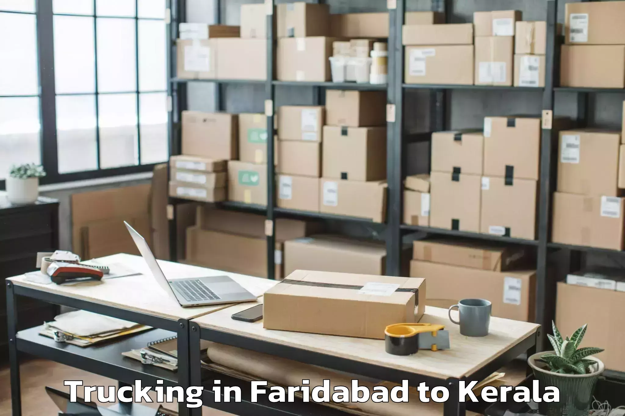 Professional Faridabad to Kazhakkoottam Trucking